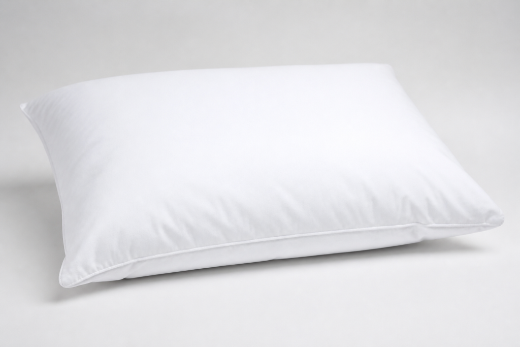 White hygienic hospital comfort pillow